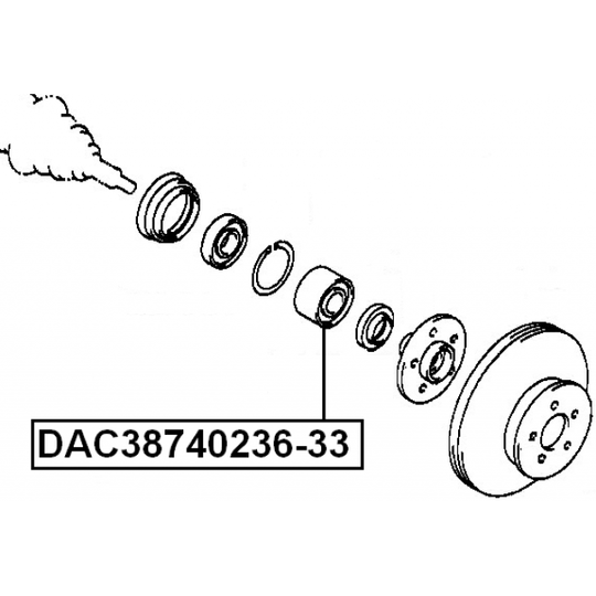 DAC38740236-33 - Wheel Bearing 