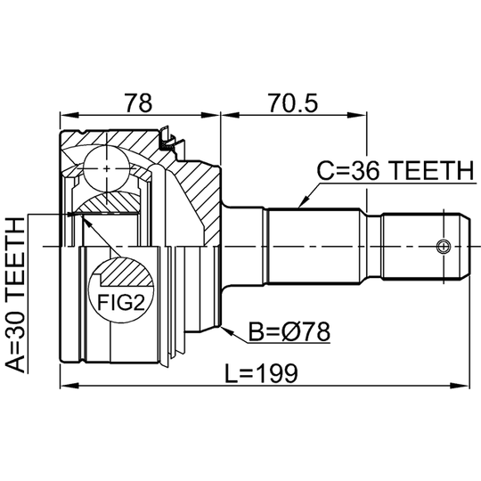 0110-200 - Joint, drive shaft 