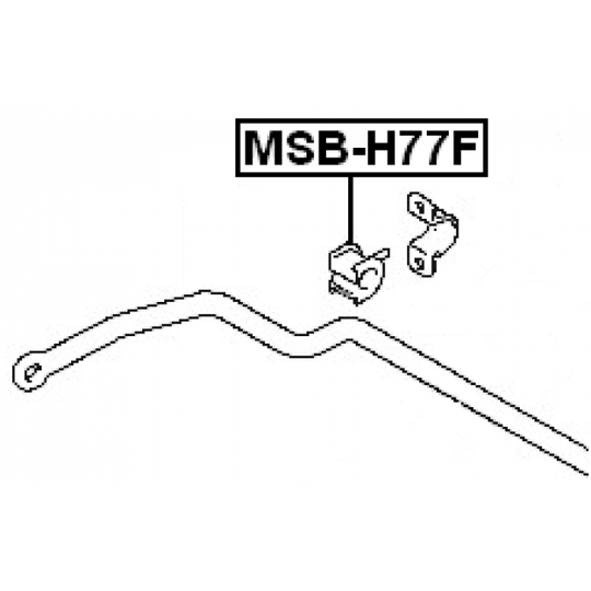MSB-H77F - Bussning, krängningshämmare 