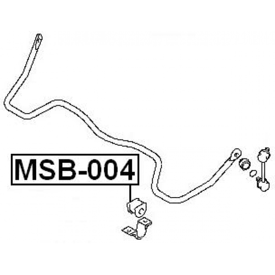 MSB-004 - Bussning, krängningshämmare 