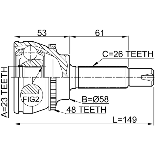 0110-054A48 - Joint, drive shaft 