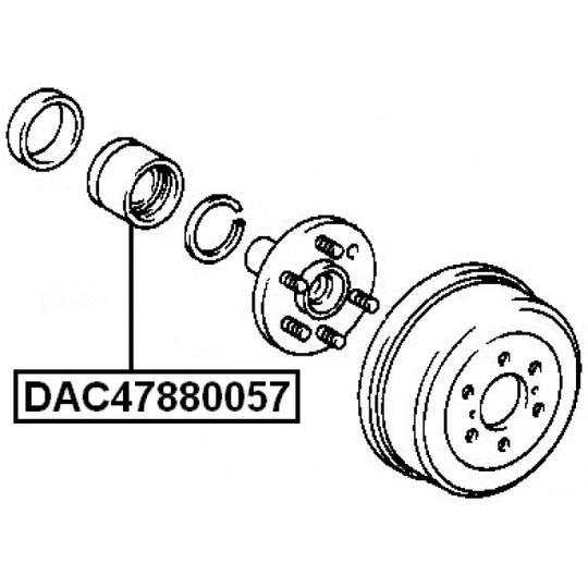 DAC47880057 - Pyöränlaakeri 