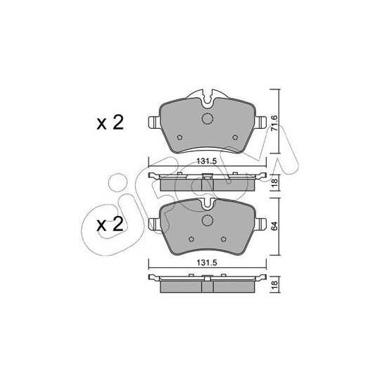 822-768-0 - Brake Pad Set, disc brake 