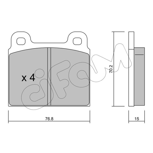 822-078-1 - Brake Pad Set, disc brake 