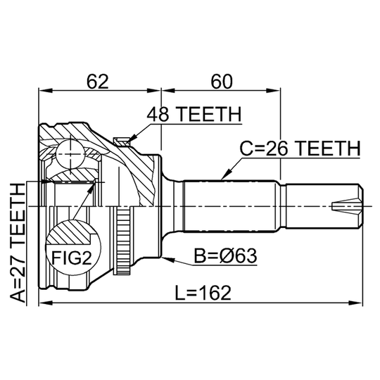 0110-072A48 - Joint, drive shaft 