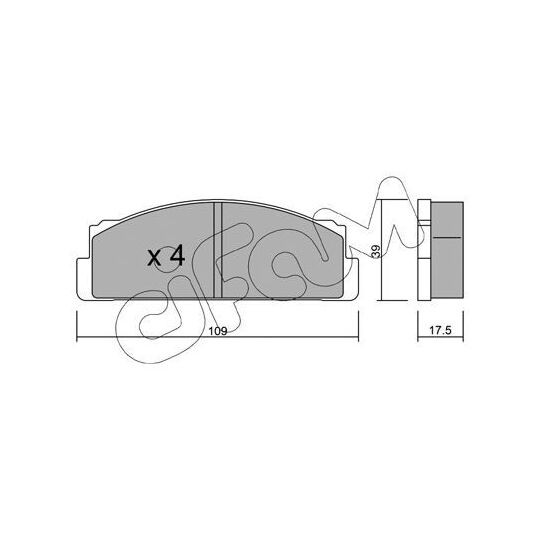 822-001-0 - Brake Pad Set, disc brake 