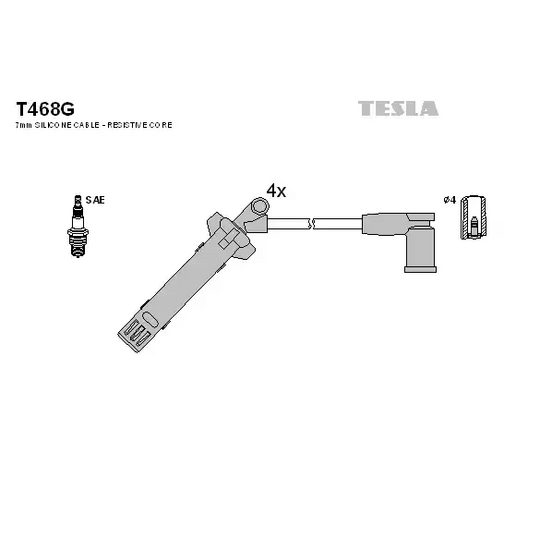 T468G - Ignition Cable Kit 