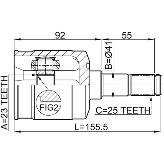 1211-EFAT - Joint, drive shaft 