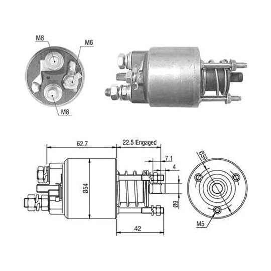 940113050470 - Solenoid Switch, starter 