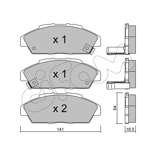 822-385-0 - Brake Pad Set, disc brake 