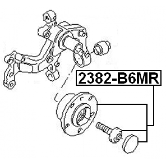 2382-B6MR - Wheel hub 