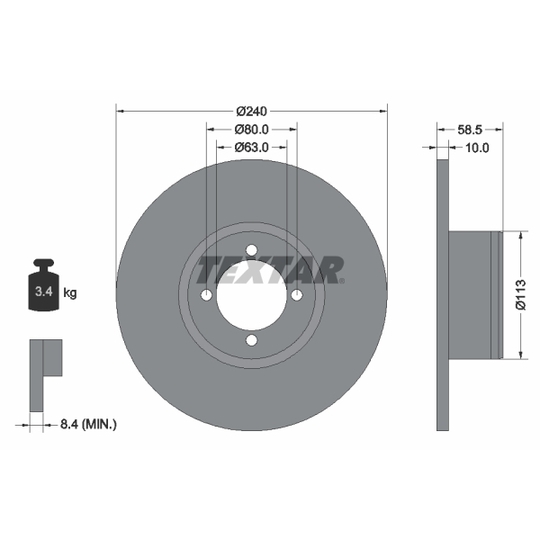 92001100 - Brake Disc 