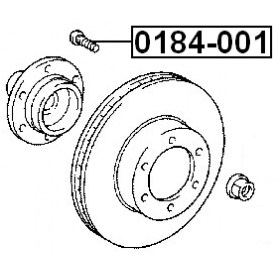 0184-001 - Wheel Stud 