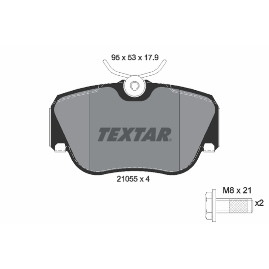 2105503 - Brake Pad Set, disc brake 