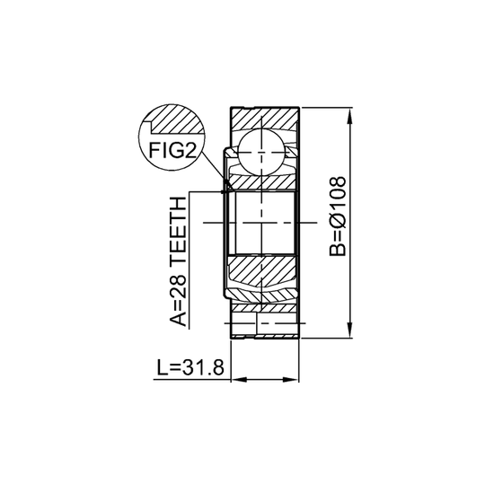 2311-T5 - Joint Kit, drive shaft 