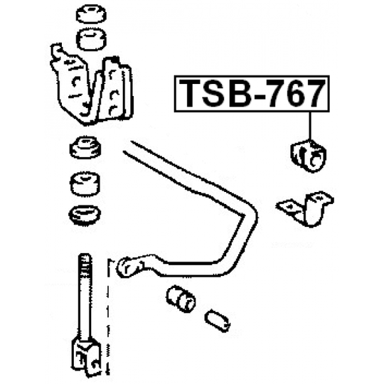 TSB-767 - Kinnitus, stabilisaator 