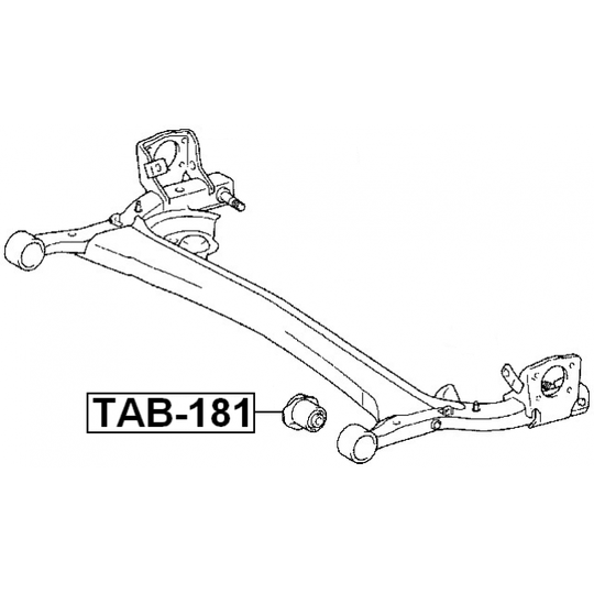TAB-181 - Upphängning, axelstomme 