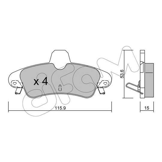 822-143-1 - Brake Pad Set, disc brake 