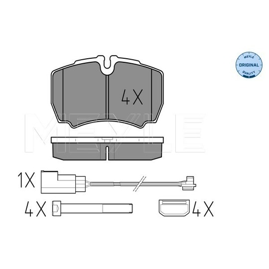 025 291 2320/W - Brake Pad Set, disc brake 