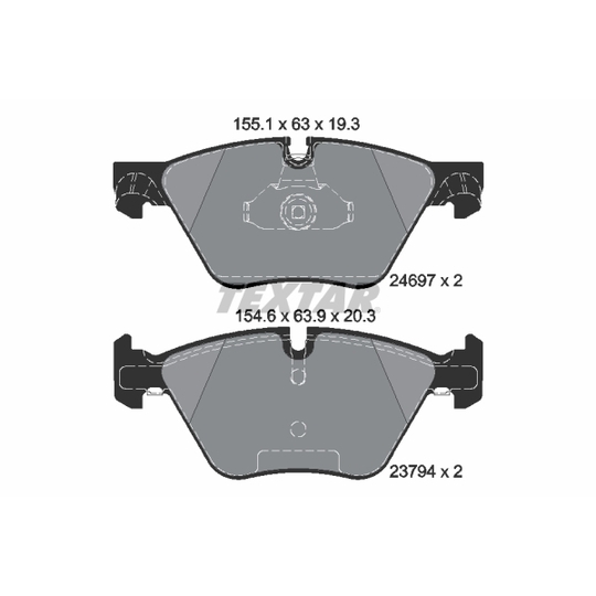 2469701 - Brake Pad Set, disc brake 