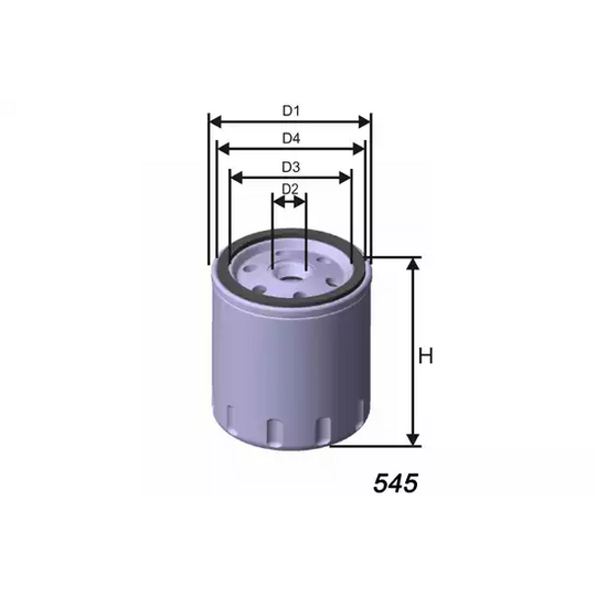 Z186A - Oil filter 