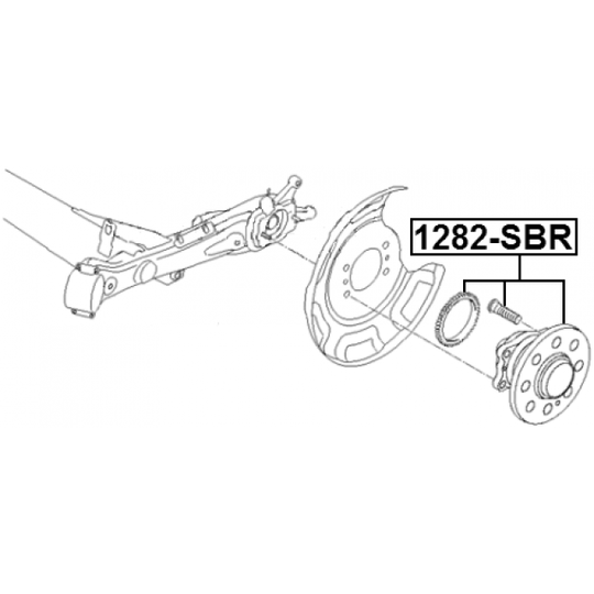 1282-SBR - Wheel hub 