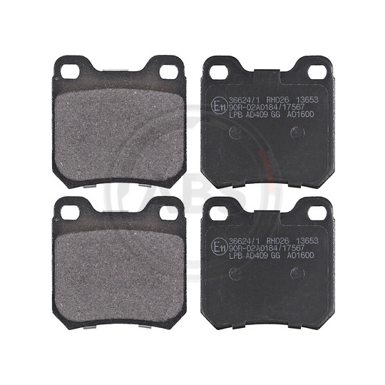 36624/1 - Brake Pad Set, disc brake 