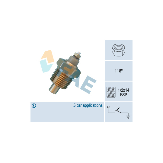 35950 - Temperature Switch, coolant warning lamp 