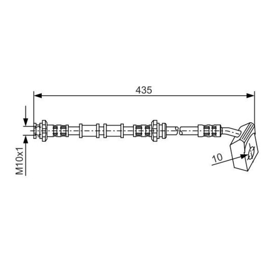 1 987 476 545 - Brake Hose 