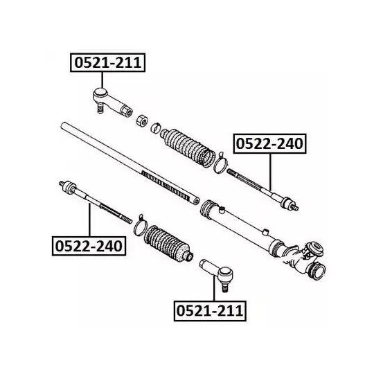 0521-211 - Tie rod end 