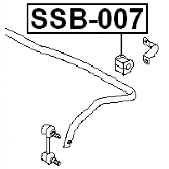 SSB-007 - Bussning, krängningshämmare 