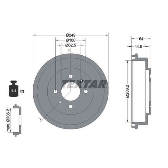 94040700 - Brake Drum 