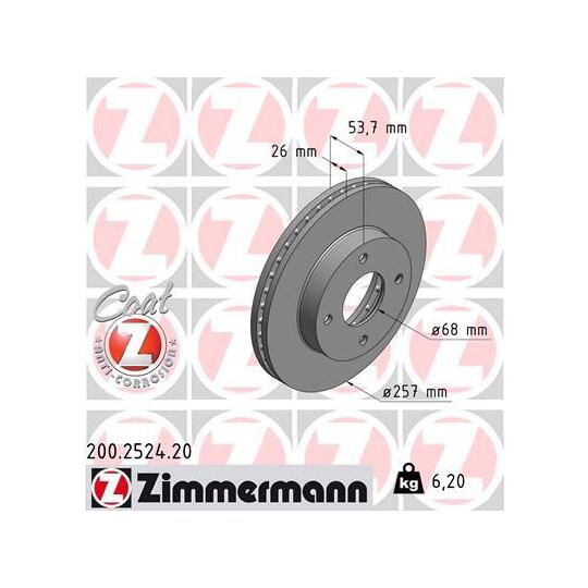 200.2524.20 - Brake Disc 