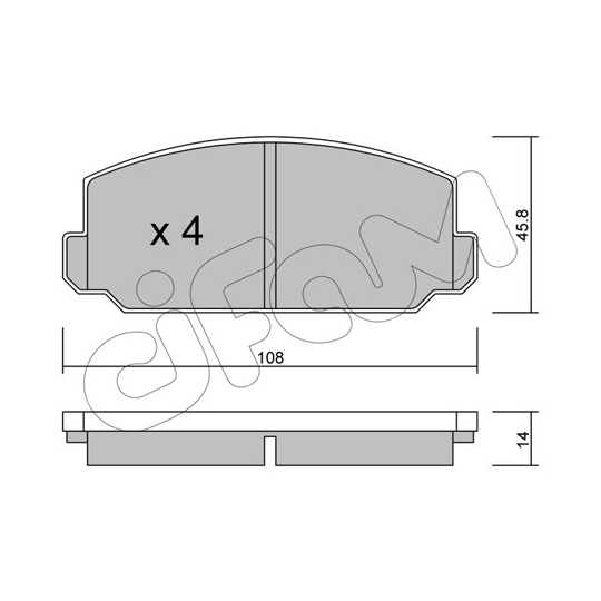 822-461-0 - Brake Pad Set, disc brake 