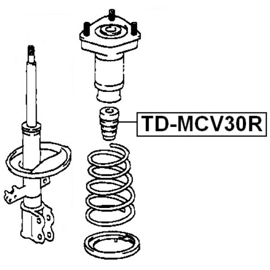 TD-MCV30R - Shock Absorber 