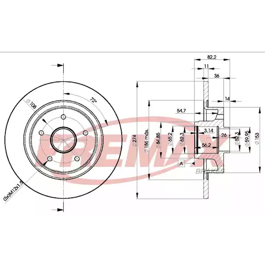 BD-2236 - Brake Disc 