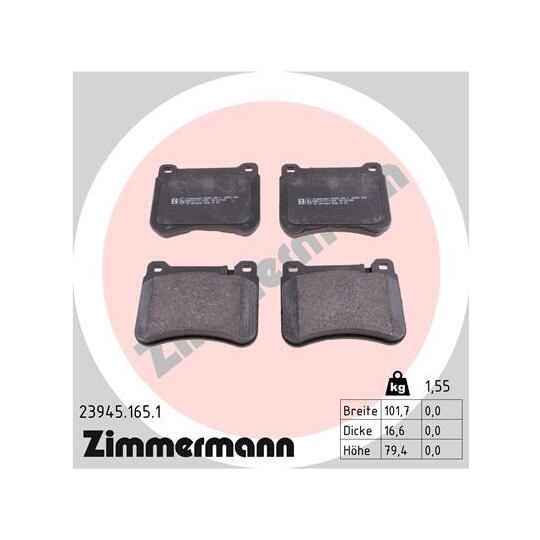 23945.165.1 - Brake Pad Set, disc brake 