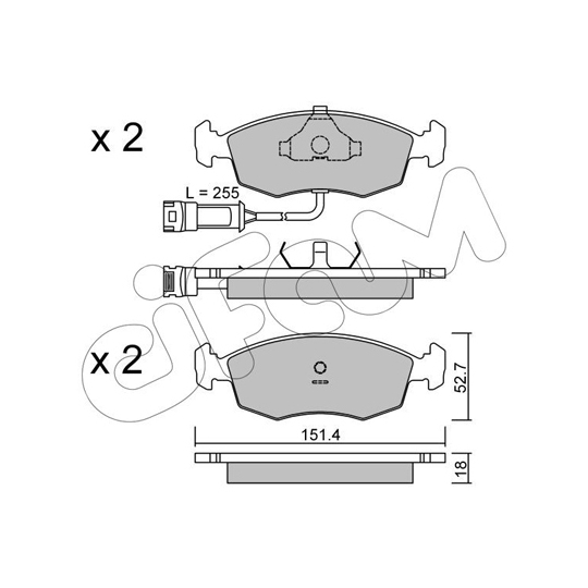 822-094-0 - Brake Pad Set, disc brake 