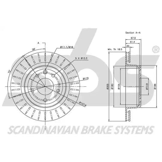 1815201221 - Brake Disc 