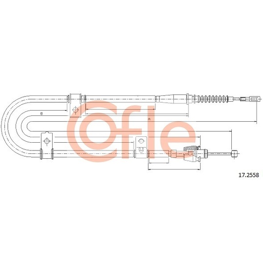 17.2558 - Cable, parking brake 