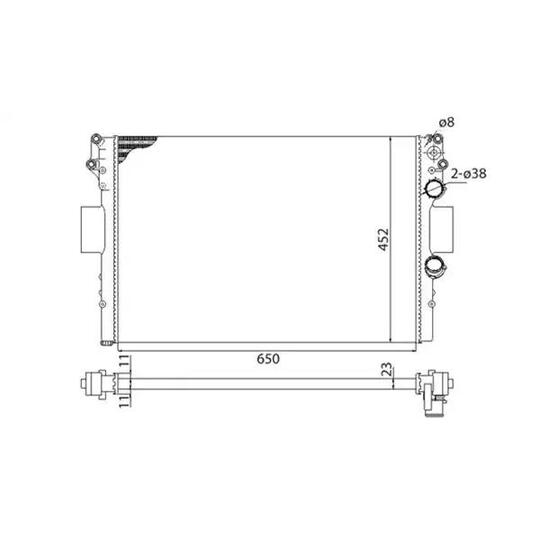 350213183003 - Radiator, engine cooling 