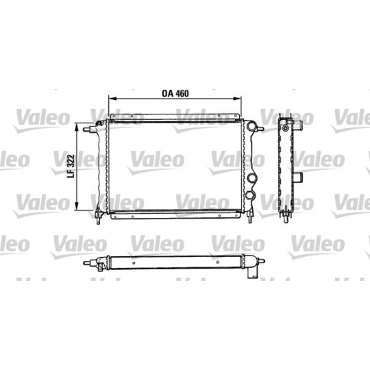 883851 - Radiator, engine cooling 