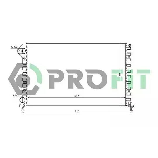 PR 2210A1 - Radiator, engine cooling 