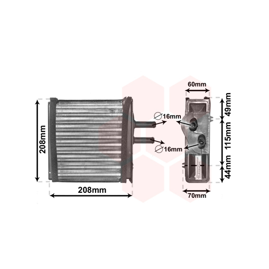 17006150 - Heat Exchanger, interior heating 