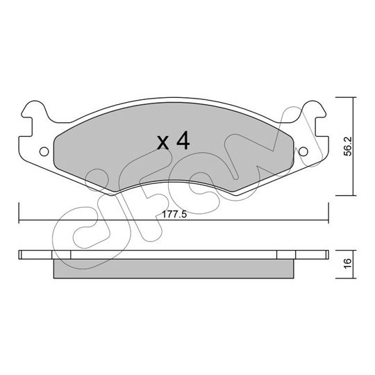 822-133-0 - Brake Pad Set, disc brake 