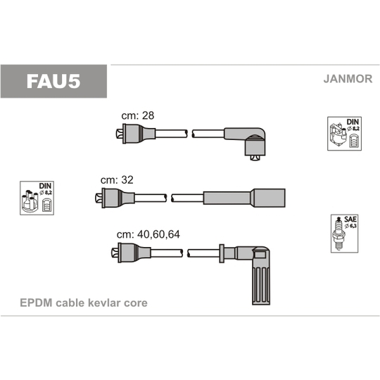 FAU5 - Ignition Cable Kit 