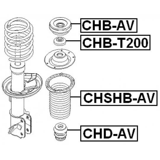 CHSHB-AV - Protective Cap/Bellow, shock absorber 