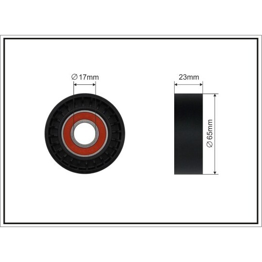 08-99 - Tensioner Pulley, v-ribbed belt 