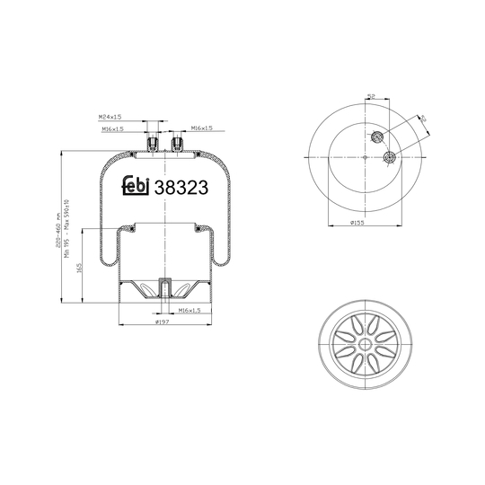 38323 - Boot, air suspension 