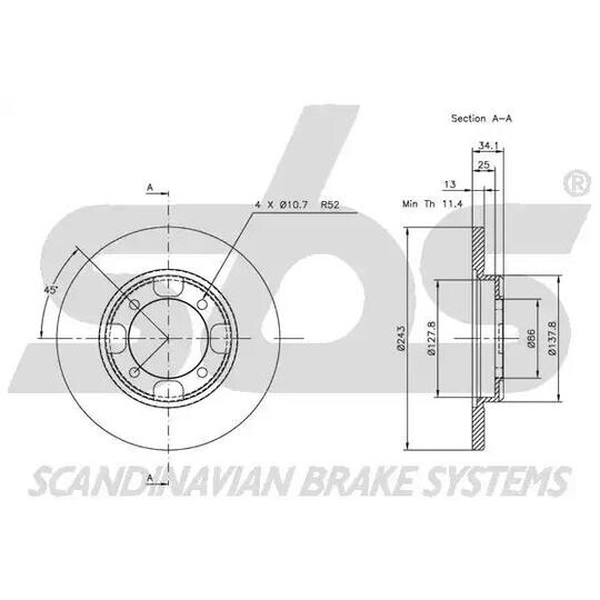 1815203005 - Brake Disc 